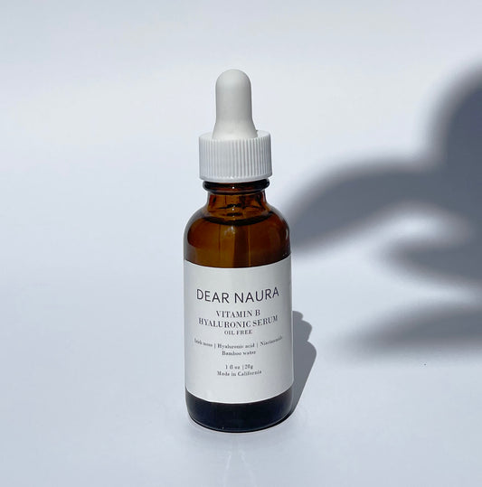 with niacinamide, dl-panthenol, bamboo water and extract and irish moss to give an effect of a soft glow, refine pores, all skin types serum. Fragrance-free.