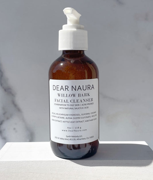 acne proned face wash, gel face wash, oily skin, natural salicylic acid, smooth skin, clarifying and non-drying