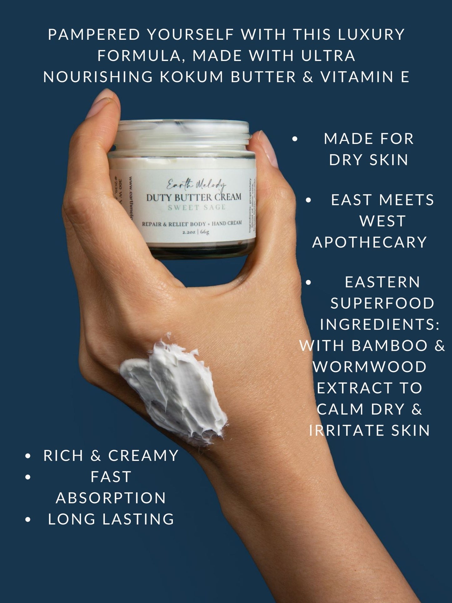 Duty Butter Cream -Hand & Body Relief Cream (Size Small)